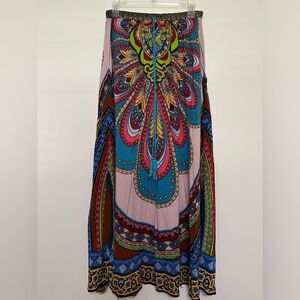 Fabrik Colorful Boho‎ Maxi Skirt with Tassel Detail - Size Large